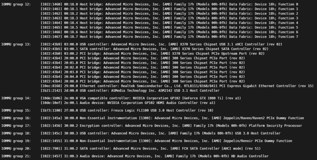 IOMMU Groups in Unraid